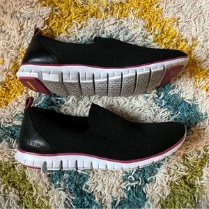 EC-LN Cole Haan Zerogrand Stitchlite Black Slip On Sneakers 7 1/2